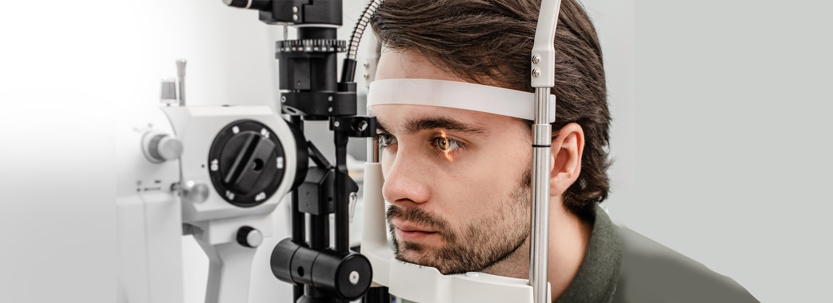 young man during eye exam in Waite Park